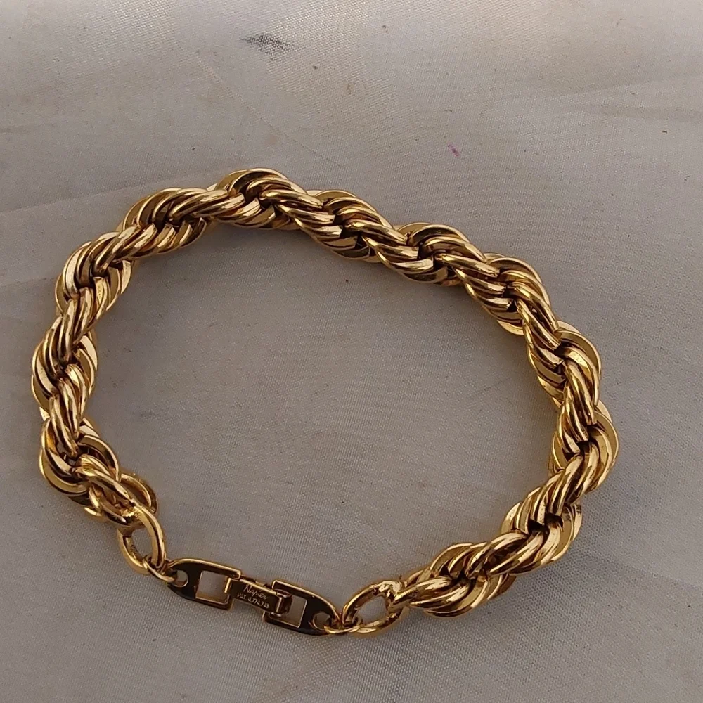 NAPIER‎ PAT 4.774.749 CODED GOLD UNISEX BRACELET